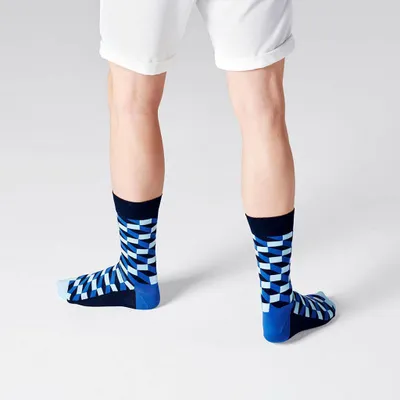 Produktbild von Happy Socks Filled Optic Sock, uni sokken