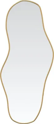 Obrázek produktu pro Nástěnné zrcadlo zlaté 80 x 35 cm