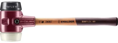 Produktbild von HALDER SIMPLEX Schonhammer Ø 80 mm Gummi / Nylon mit Tempergussgehäuse