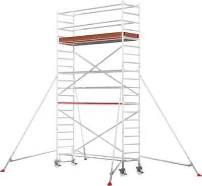 Produktbild von Fahrgerüst mit Auslegern - fahrbar - 9.640 x 2.450 x 800 mm (HxBxT) - Hymer