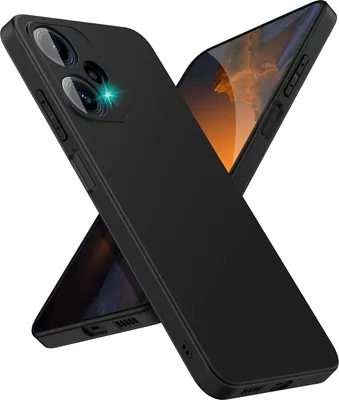 Obrázok produktu pre Silikónové puzdro pre Xiaomi Poco F5 5G Protective Cover Matt Black Backcover Puzdro na mobilný telefón