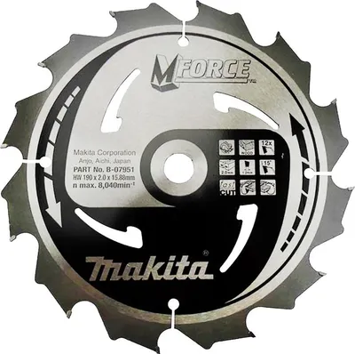 Produktbild von Makita Kreissägeblatt, MFORCE 190 x 15,88 - 12 Zähne