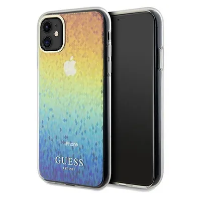 Produktbild von Guess Iml Faceted Mirror Disco Iridescent Hülle Für Iphone 11 / Xr - Mehrfarbig