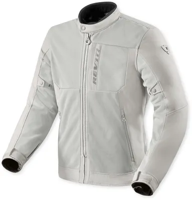 Image de Veste textile imperméable Revit Highcrest H2O pour moto, argent, 3XL