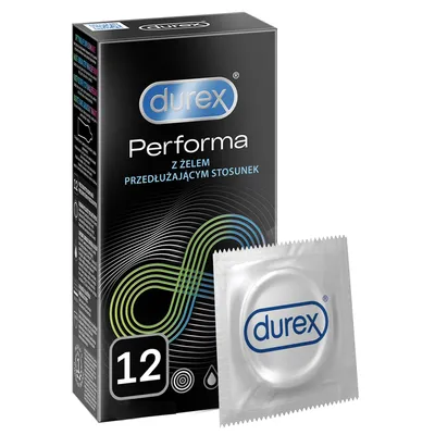 Obrázek produktu pro 12 kusů kondomů Durex Performa prodlužujících potěšení ze sexu na delší dobu