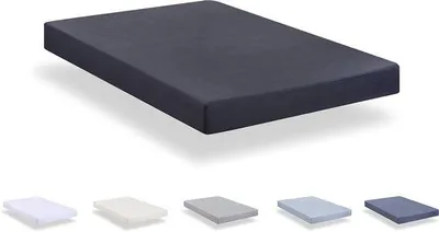 Produktbild von Unyqoos® Ultraweiches Mikrofaser-Spannbettlaken 180 x 190/200 cm – dunkelgrau, für Matratzenhöhe 20–30 cm, Rundumgummizug, waschbar bis 40°C