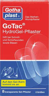Zdjęcie produktu dla Plastry żelowe Gothaplast GoTac Hydro, 8 sztuk
