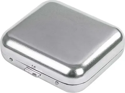 Obrázek produktu pro INF Kapesní popelník Mini Square - Přenosný kovový držák na popel stříbrný