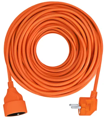 Obrázek produktu pro Solight 1z prodlužovací přívod - spojka, 15m, 3 x 1,5mm2, oranžová