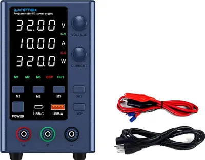 Obrázek produktu pro Stejnosměrný napájecí zdroj, nastavitelné napětí, digitální displej, EPS3210 32V 10