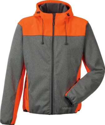 Produktbild von Größe XXL Planam Outdoor Kontrast Softshelljacke grau orange Modell 3732