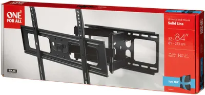 Immagine prodotto di One For All SOLID WM 4661 - Kit di montaggio (montaggio a parete completamente mobile) - per schermo piatto - dimensioni dello schermo: 81-213 cm (32"-84")