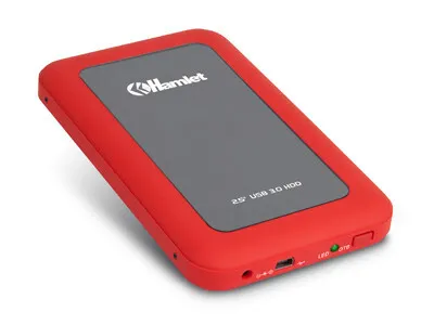 Obrázok produktu pre Hamlet 2.5" SATA-II, 2.5", SATA, Serial ATA II, 5 Gbit/s, Vymeniteľný za prevádzky, Šedá, Červená