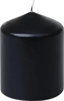 Produktbild von Stumpenkerzen Schwarz 100/77 mm, 4 Stück Steinhart Kerzen in RAL-Kerzen Güte Qualität
