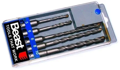 Zdjęcie produktu dla Wiertła do betonu SDS PLUS 5-6-8-10, 2x110 + 3x160 mm, 5 szt. w opakowaniu