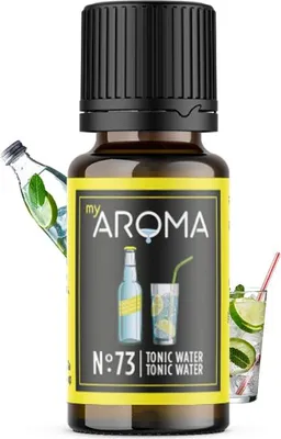 Produktbild von myAROMA Flavour Drops – Tonic Water 10ml, Zuckerfreie & Kalorienfreie Geschmacksverstärker, Vegan, Natürliches Aroma ohne Künstliche Farbstoffe zum Backen und mehr, Nr. 73