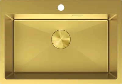 Zdjęcie produktu dla Mexen Solix zlewozmywak stalowy 1-komorowy 650 x 450 mm, złoty - 6403651000-55