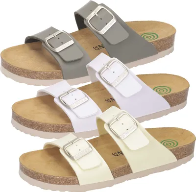 Produktbild von Dr. Brinkmann Damen Clogs Pantoletten Schnalle Riemchen 700203, Größe:42 EU, Farbe:Grün