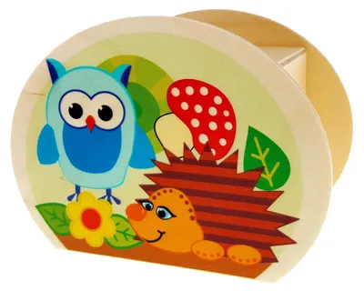 Image de Boîte à trésors en bois Hess Animaux de la forêt