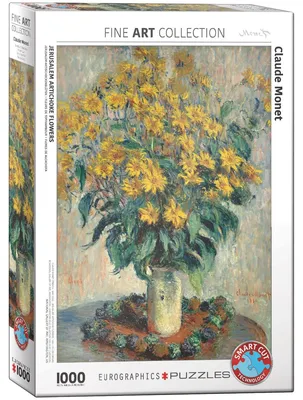 Zdjęcie produktu dla Puzzle 1000 Jerusalem Artichoke Flowers Claude Monet 6000-0319