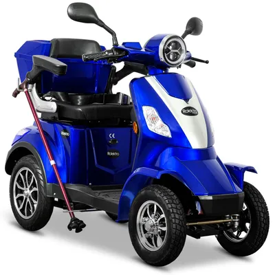 Produktbild von Rolektro, E-Quad 25, Blau, 60V-20Ah Bleigel Akkus, 1000 Watt
