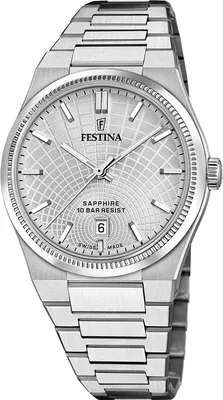 Produktbild von Festina Herrenuhr Swiss Made Armbanduhr Edelstahl silber UF20051/2