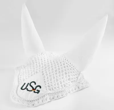 Produktbild von Fliegenhaube Baumwolle, Farbe:weiß, Groesse:Warmblut