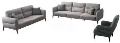 Obrázok produktu pre Luxusná sedacia súprava veľká xxl sedacia súprava 4+3+1 miestna 3-dielna pohovka