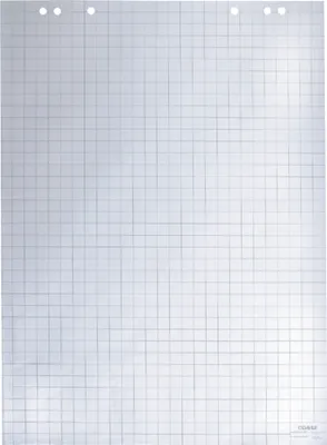 Produktbild von Flip-Chart-Block 68x95cm kariert 20 Blatt gerollt Packung mit 5 Stück