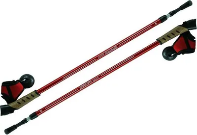 Obrázok produktu pre Trekingové palice nordic walking 105-135cm červené