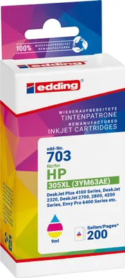 Immagine prodotto di cartuccia d'inchiostro 18-703 come HP 305XL 3YM63AE c/m/y