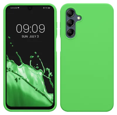 Produktbild von kwmobile Handyhülle für Samsung Galaxy A16 5G Hülle - Case Silikon - Kabelloses Laden - Schutzhülle Cover in Limettengrün