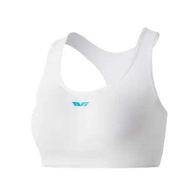 Image de ROCKBROS TVI Soutien-gorge de sport pour femmes, élastique, sans armatures, respirant, Iconic Racerback Bra, pour le fitness, le jogging, le cyclisme, blanc L