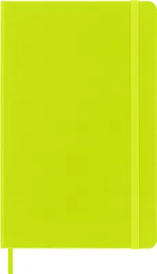 Immagine prodotto di Moleskine - Classic Notebook, Taccuino con Pagine Bianche, Copertina Rigida e Chiusura ad Elastico, Formato Large 13 x 21 cm, Colore Verde Limone, 240 Pagine