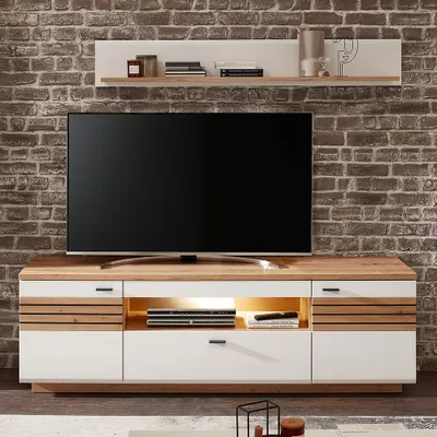 Produktbild von Wandboard, weiß mit Eiche, FALLON-55