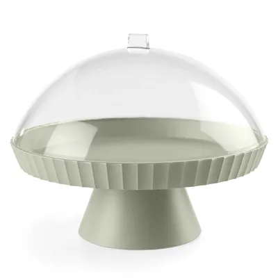 Produktbild von BLIM+ Agora 30 cm - Feste Kuchenplatte / Tortenplatte mit Deckel und Kuchenheber