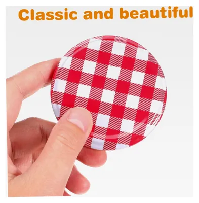 Produktbild von Schraubdeckel für Einmachgläser 63 mm, 40 Stück, luftdicht, Twist-off-Deckel für Marmeladen- und Geleegläser zur Lebensmittelaufbewahrung