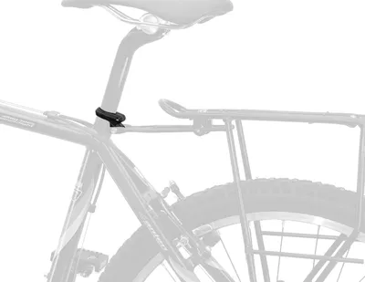 Image de M-Wave Racky attache de selle avec support pour porte-bagages attache de tige de selle vélo attache de tube de selle alu