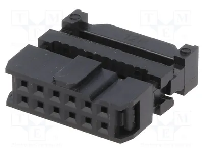 Obrázek produktu pro 5x Konektor, pin: 12, pro ploché kabely 1,27 mm, typ T812112A101CEU - konektor, pružný