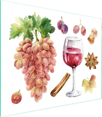 Immagine prodotto di Tagliere in vetro 52x40 vino