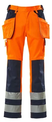 Immagine prodotto di Pantaloni con tasche sospese MASCOT® Almas Hi-vis Orange/Navy, taglia 82 C48 MASCOT 09131-860-141