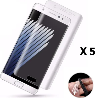 Obrázok produktu pre Ochranná fólia na displej pre Samsung Galaxy S7 [5 ks] Flexibilná transparentná plastová ochranná fólia Phonillico®
