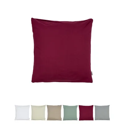 Produktbild von Kissenbezug ca. 80x80 cm Jersey rhododentron-rot beties "BasicSoft"