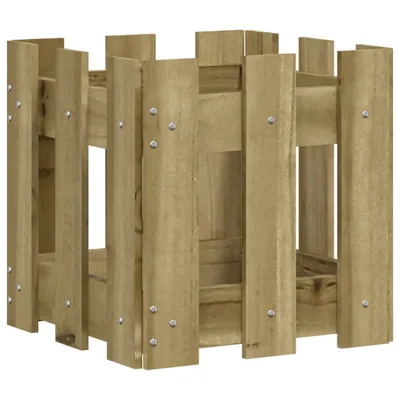 Produktbild von vidaXL Pflanzkübel Latten-Design 30x30x30 cm Kiefernholz Imprägniert