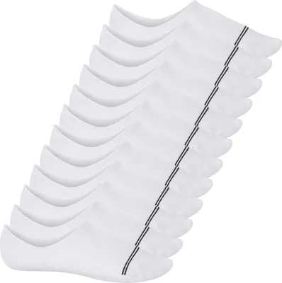 Produktbild von Footstar Damen und Herren Füßlinge (12 Paar) No Show Footies mit Anti-Slip - Sneak-it! - Weiß 35-38