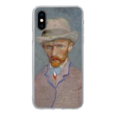 Produktbild von MuchoWow® Handyhülle Schutzhülle Hülle für iPhone X Selbstporträt - Vincent van Gogh Silikon Softcase Handy Hülle - Handyhülle