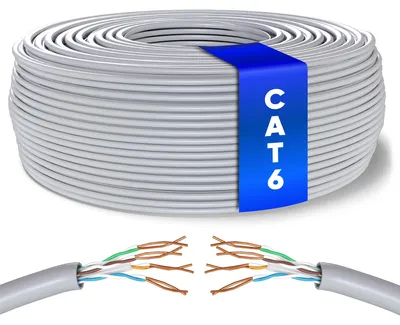 Obrázok produktu pre Sieťový kábel Ethernet Cat6, 25 metrov, určený na rýchly prenos dát
