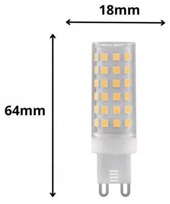 Produktbild von LED-Lampe G9, 7W, Glühbirnenform, warmweiß, 660 Lumen, 3000K, 320°, energiesparend
