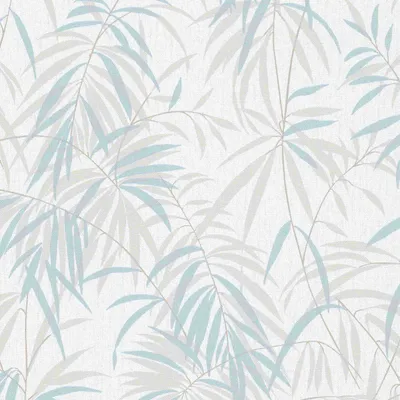 Produktbild von Strukturtapete 10067-18 Vliestapete Blumen Floral 0.53 x 10.05 m Erismann   Türkis