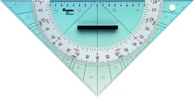 Produktbild von Kursdreieck 324mm transparent Packung mit 10 Stück